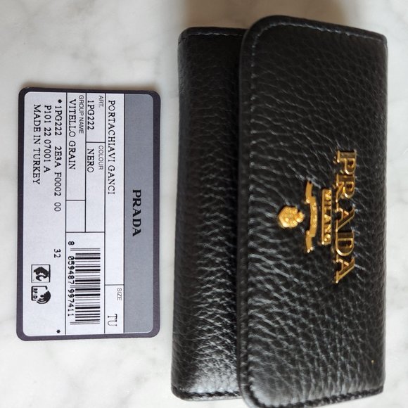 NEW Prada Vitello Leather Keychain Wallet - Picture 3 of 5